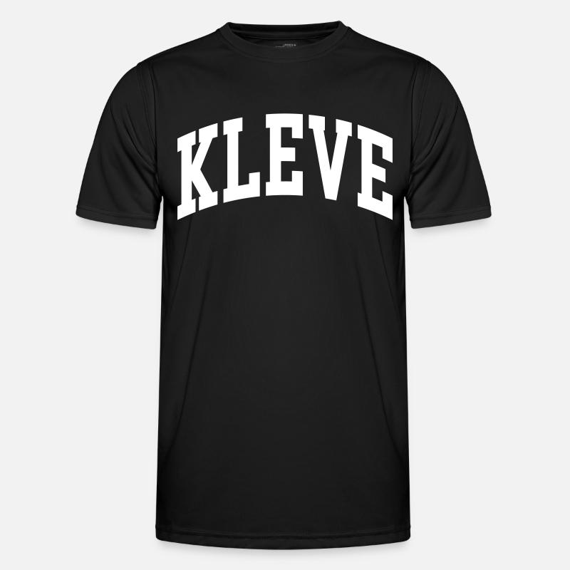 Kleve - Männer Funktions-T-Shirt - Schwarz