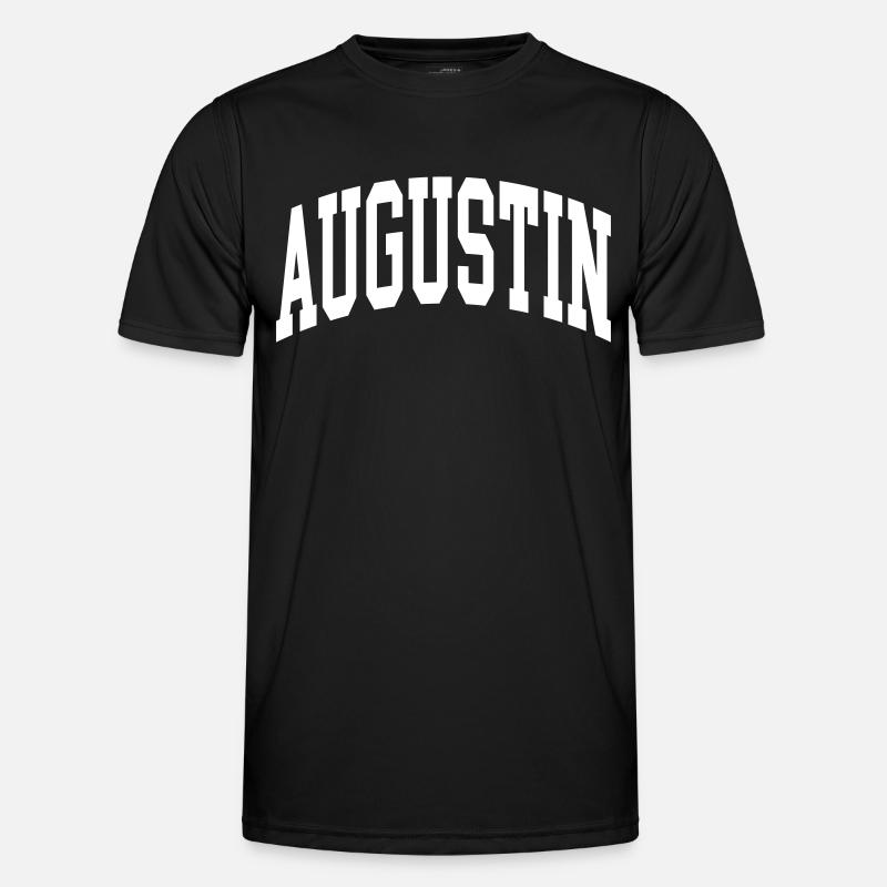Augustin - Männer Funktions-T-Shirt - Schwarz
