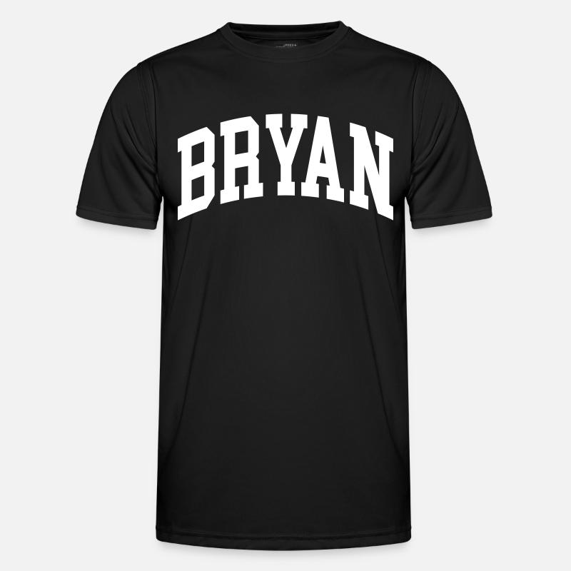 Bryan - Männer Funktions-T-Shirt - Schwarz