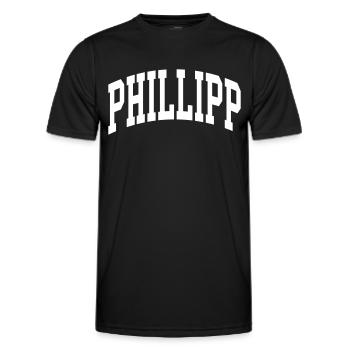 Phillip - T-shirt sport Homme - noir - Devant - AI Model Male 178 dark (178cm)