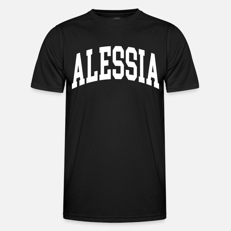 Alessia - Männer Funktions-T-Shirt - Schwarz