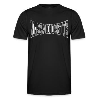 Massachusetts - Männer Funktions-T-Shirt - Schwarz - Vorne - AI Model Male 178 dark (178cm)