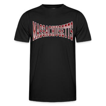 Massachusetts - Männer Funktions-T-Shirt - Schwarz - Vorne - AI Model Male 178 dark (178cm)