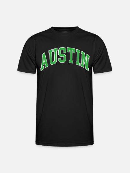 Austin - Männer Funktions-T-Shirt - Schwarz