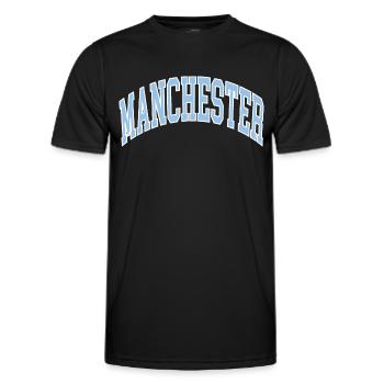 Manchester - Männer Funktions-T-Shirt - Schwarz - Vorne - AI Model Male 178 dark (178cm)