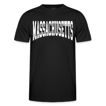 Massachusetts - Männer Funktions-T-Shirt - Schwarz - Vorne - AI Model Male 178 dark (178cm)
