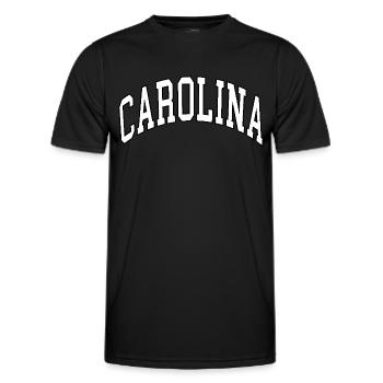 Carolina - Männer Funktions-T-Shirt - Schwarz - Vorne - AI Model Male 178 dark (178cm)