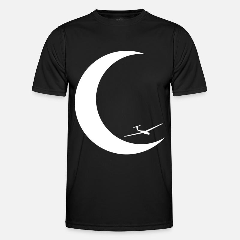Crescent Moon - Glider - - Men's Functional T-Shirt - black