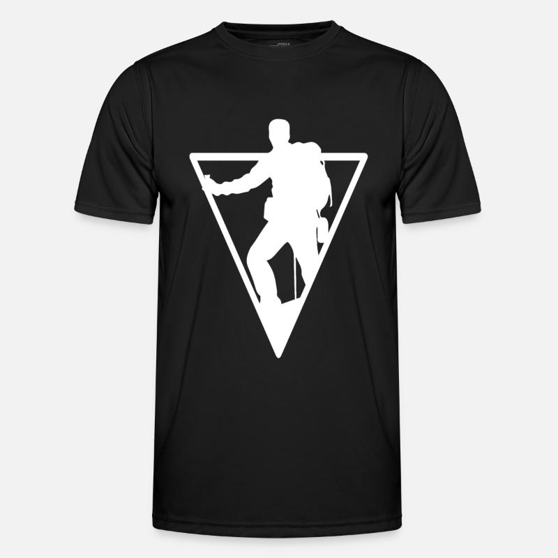 Triangle - Hiking - (3) - Men's Functional T-Shirt - black