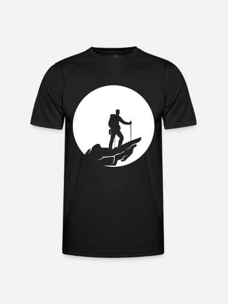 Moon - Hiking - (4) - Men's Functional T-Shirt - black