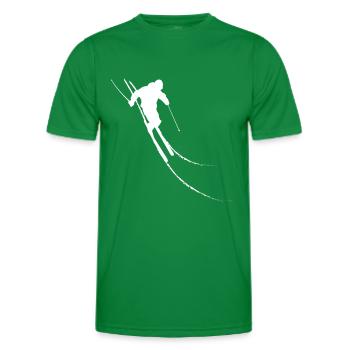 Ski - (52) - T-shirt sport Homme - vert - Devant - AI Model Male 178 dark (178cm)