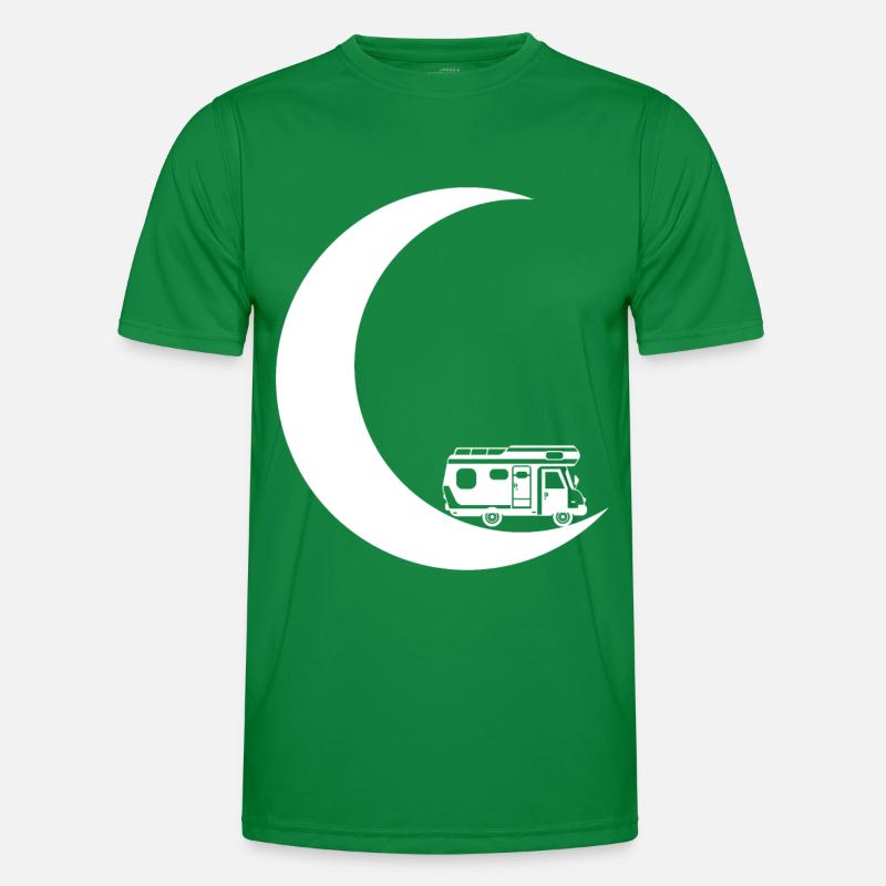 Crescent Moon - Camping Van - T-shirt sport Homme