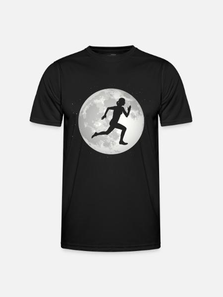 Full Moon - Female Running - - Men's Functional T-Shirt - black