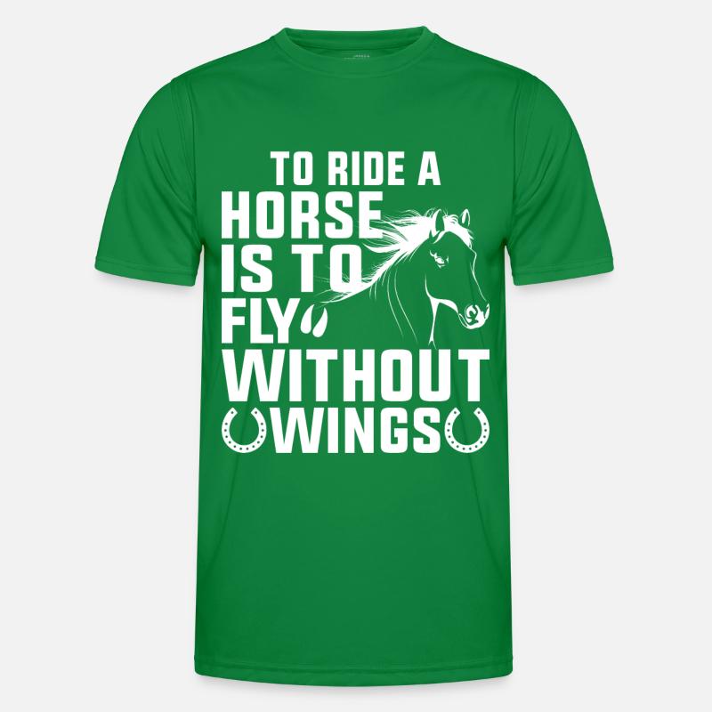 Monter à cheval, c’est voler sans ailes T-shirt sport Homme
