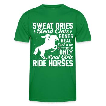 La sueur assèche les caillots sanguins Les os guérissent Suck - T-shirt sport Homme - vert - Devant - AI Model Male 178 dark (178cm)