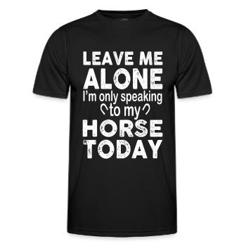Laissez-moi tranquille, je parle juste à mon stylo - T-shirt sport Homme - noir - Devant - AI Model Male 178 dark (178cm)