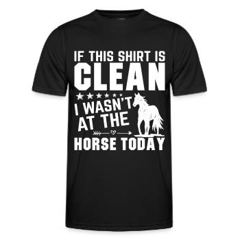 Si cette chemise est propre, je n’étais pas b - T-shirt sport Homme - noir - Devant - AI Model Male 178 dark (178cm)