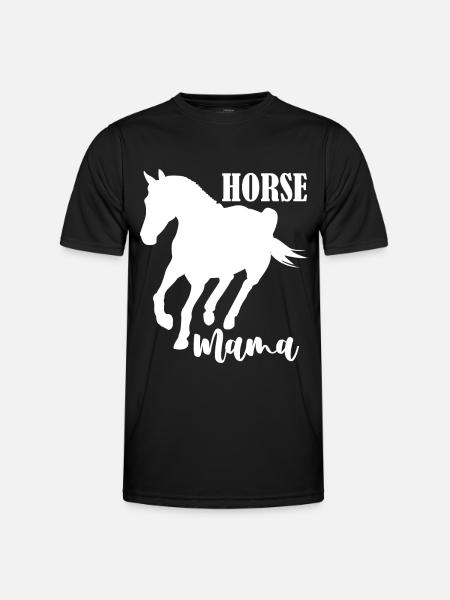 Maman cheval - - T-shirt sport Homme - noir
