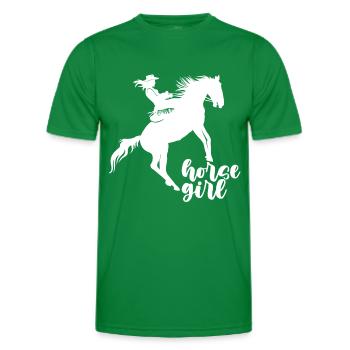 Horse Girl - - Men's Functional T-Shirt - kelly green - Front - AI Model Male 178 dark (178cm)