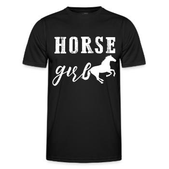Horse Girl 3 - - T-shirt sport Homme - noir - Devant - AI Model Male 178 dark (178cm)