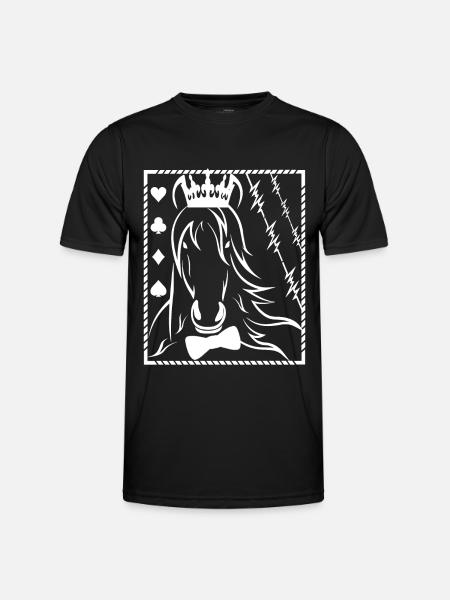 Cheval- - T-shirt sport Homme - noir
