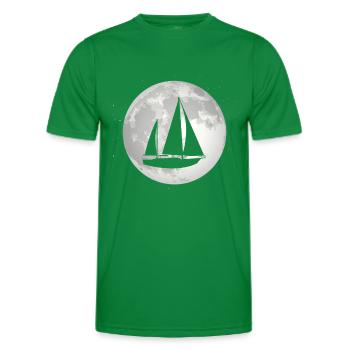 Vollmond - Segeln - - Männer Funktions-T-Shirt - Kelly Green - Vorne - AI Model Male 178 dark (178cm)