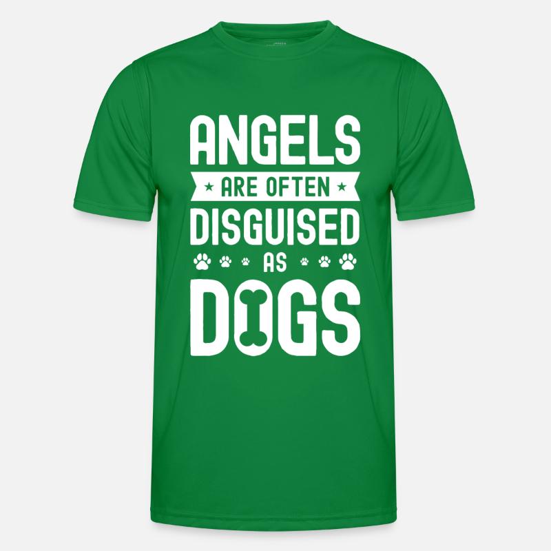 Engel sind oft als Hunde getarnt Männer Funktions-T-Shirt