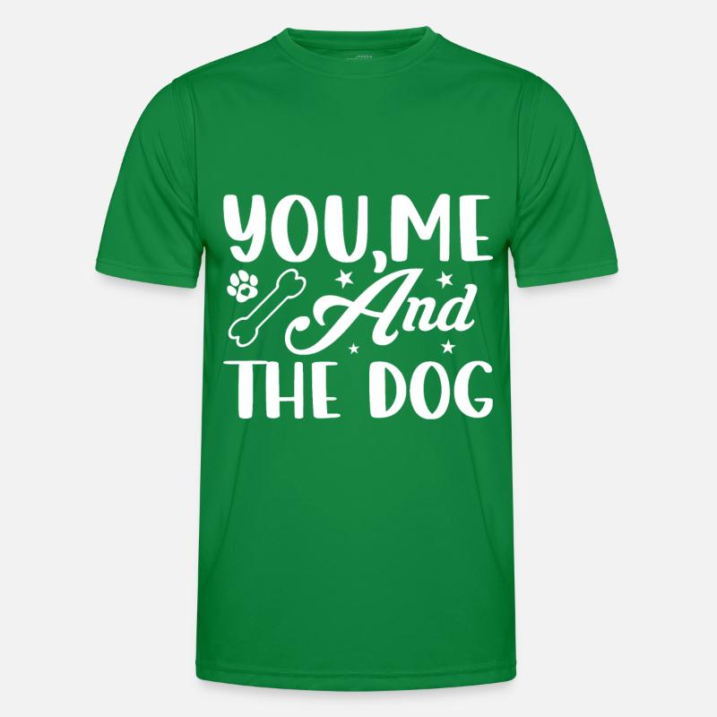 Du, ich und Hund Männer Funktions-T-Shirt