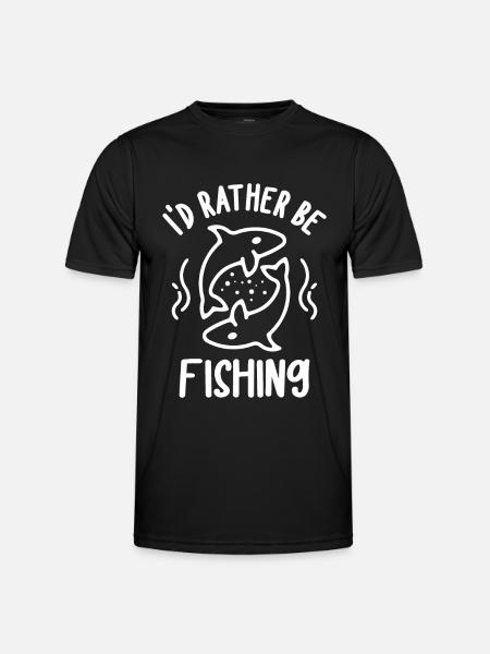Je préfère pêcher 5 - - T-shirt sport Homme - noir