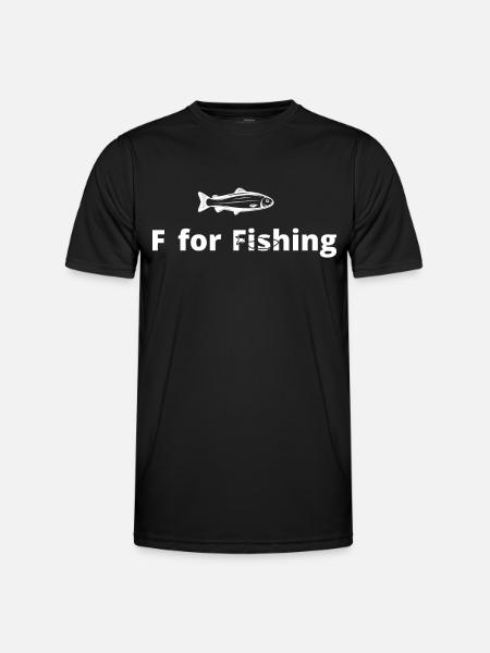 F for fishing - - Men's Functional T-Shirt - black
