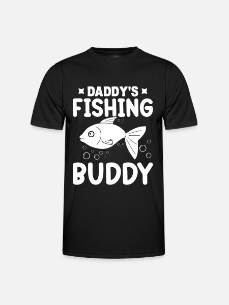 Daddy's Fishing Buddy - - Men's Functional T-Shirt - black