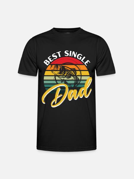 Best single father -. - Men's Functional T-Shirt - black