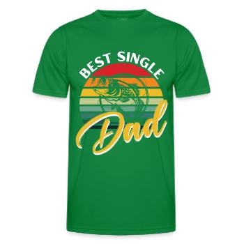 Bester alleinerziehender Vater -. - Männer Funktions-T-Shirt - Kelly Green - Vorne - AI Model Male 178 dark (178cm)