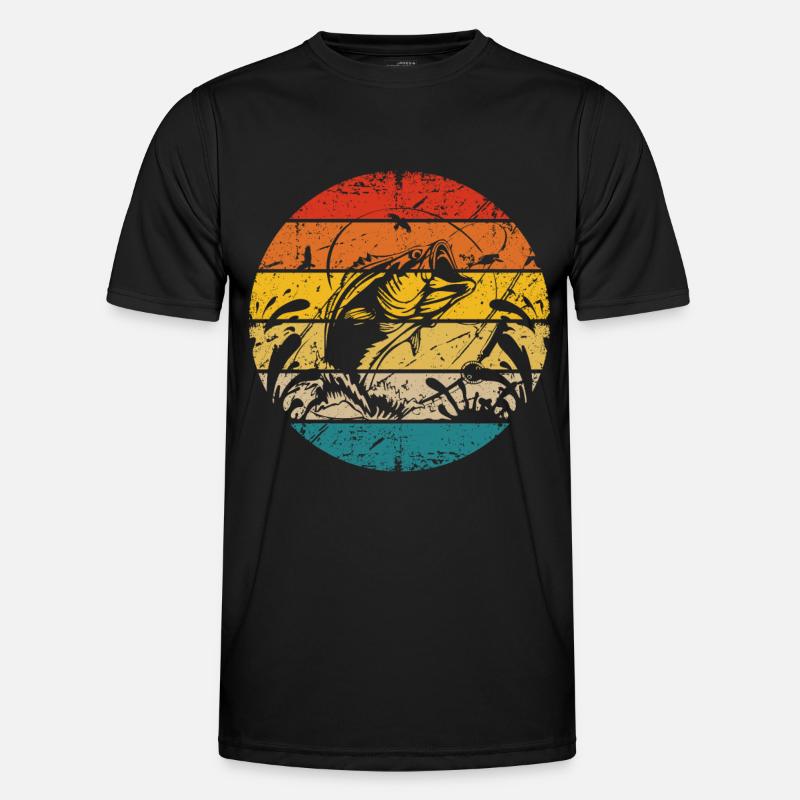 Pêche rétro T-shirt sport Homme
