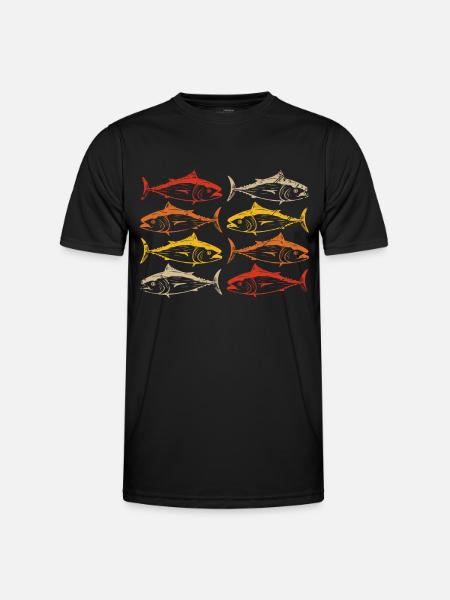 Fishing Retro - Men's Functional T-Shirt - black