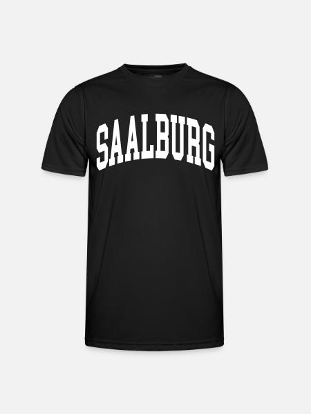 Saalburg - Männer Funktions-T-Shirt - Schwarz