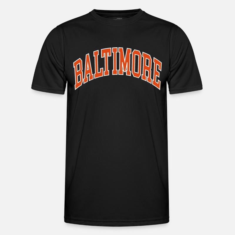 Baltimore - Männer Funktions-T-Shirt - Schwarz