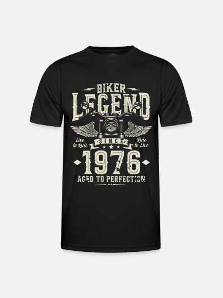 Biker legend since 1976 - Men's Functional T-Shirt - black