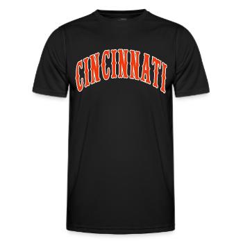 Cincinnati - T-shirt sport Homme - noir - Devant - AI Model Male 178 dark (178cm)