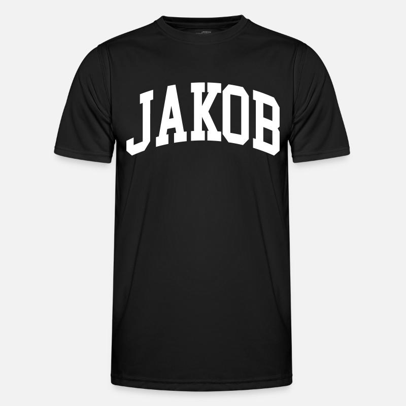 Jakob - Männer Funktions-T-Shirt - Schwarz