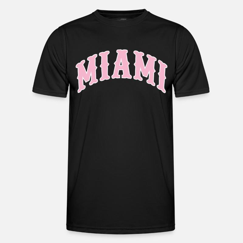 Miami - Männer Funktions-T-Shirt - Schwarz