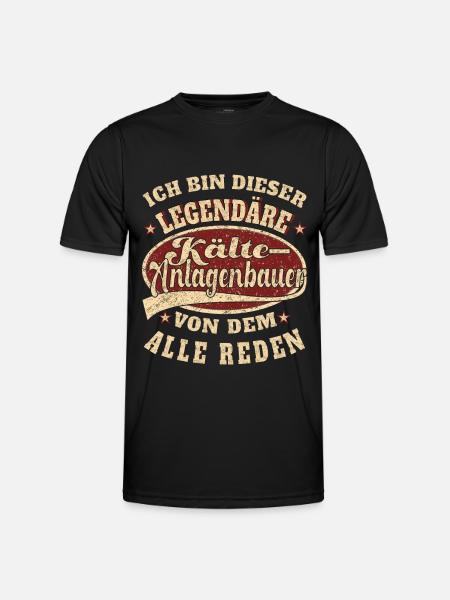 Kälteanlagenbauer Spruch ich bin - Männer Funktions-T-Shirt - Schwarz