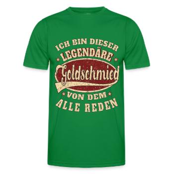 Goldschmied Fahrer ich bin dieser legendäre - Männer Funktions-T-Shirt - Kelly Green - Vorne - AI Model Male 178 dark (178cm)