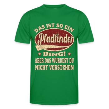 Pfadfinder das ist so ein Pfadfinder Ding - Männer Funktions-T-Shirt - Kelly Green - Vorne - AI Model Male 178 dark (178cm)