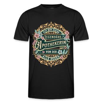 Pharmacien Je suis ce pharmacien légendaire - T-shirt sport Homme - noir - Devant - AI Model Male 178 dark (178cm)