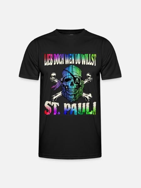 St. Pauli Hamburg Fanartikel St. Pauli - Men's Functional T-Shirt - black