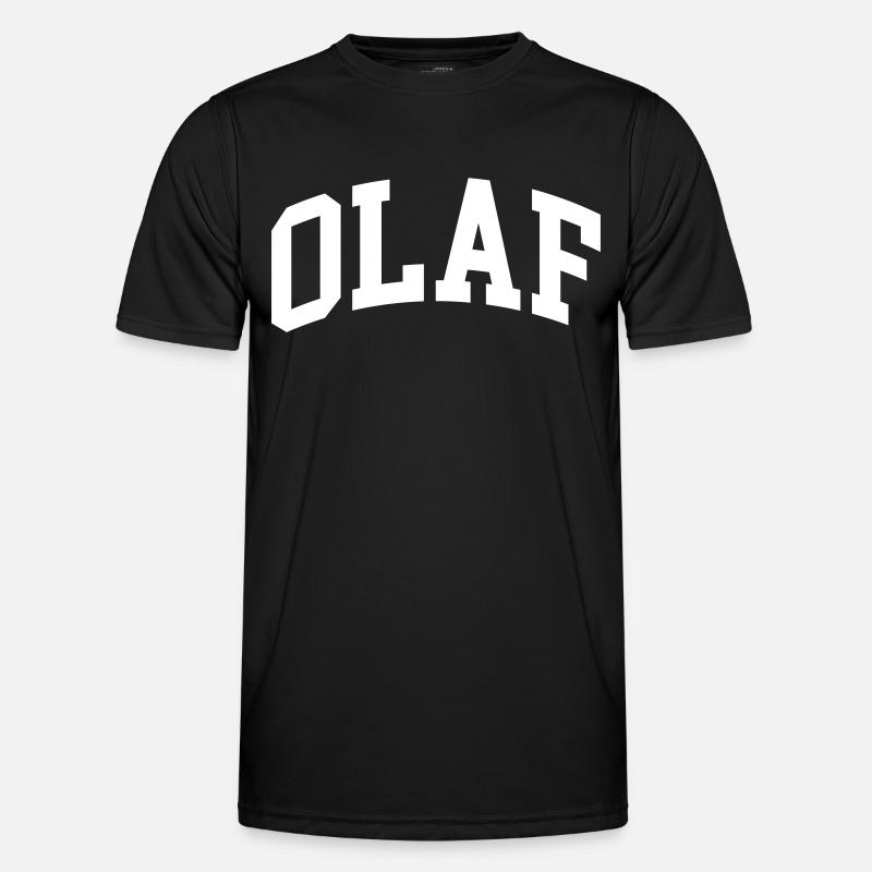 Olaf - Männer Funktions-T-Shirt - Schwarz