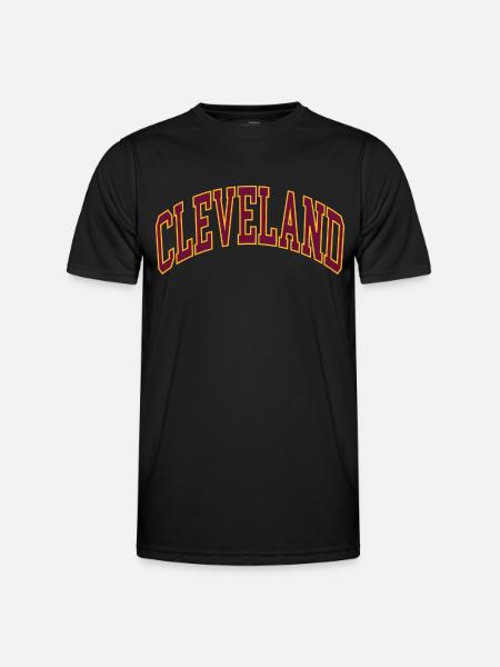 Cleveland - Männer Funktions-T-Shirt - Schwarz