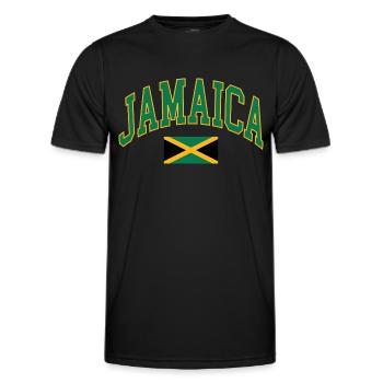 Jamaica - Männer Funktions-T-Shirt - Schwarz - Vorne - AI Model Male 178 dark (178cm)