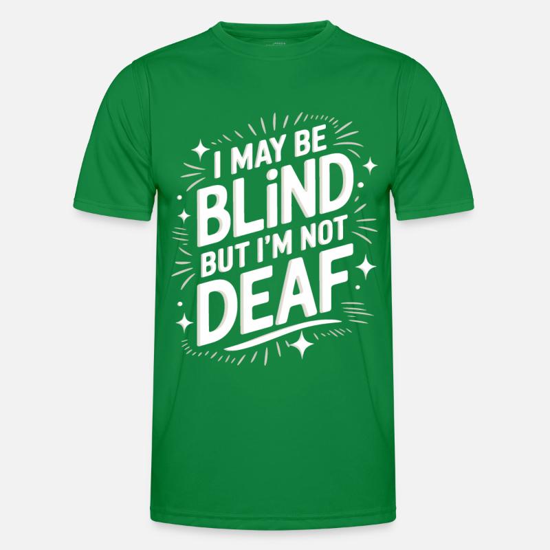 Blinde Blindheit Sehbehinderte Menschen Männer Funktions-T-Shirt